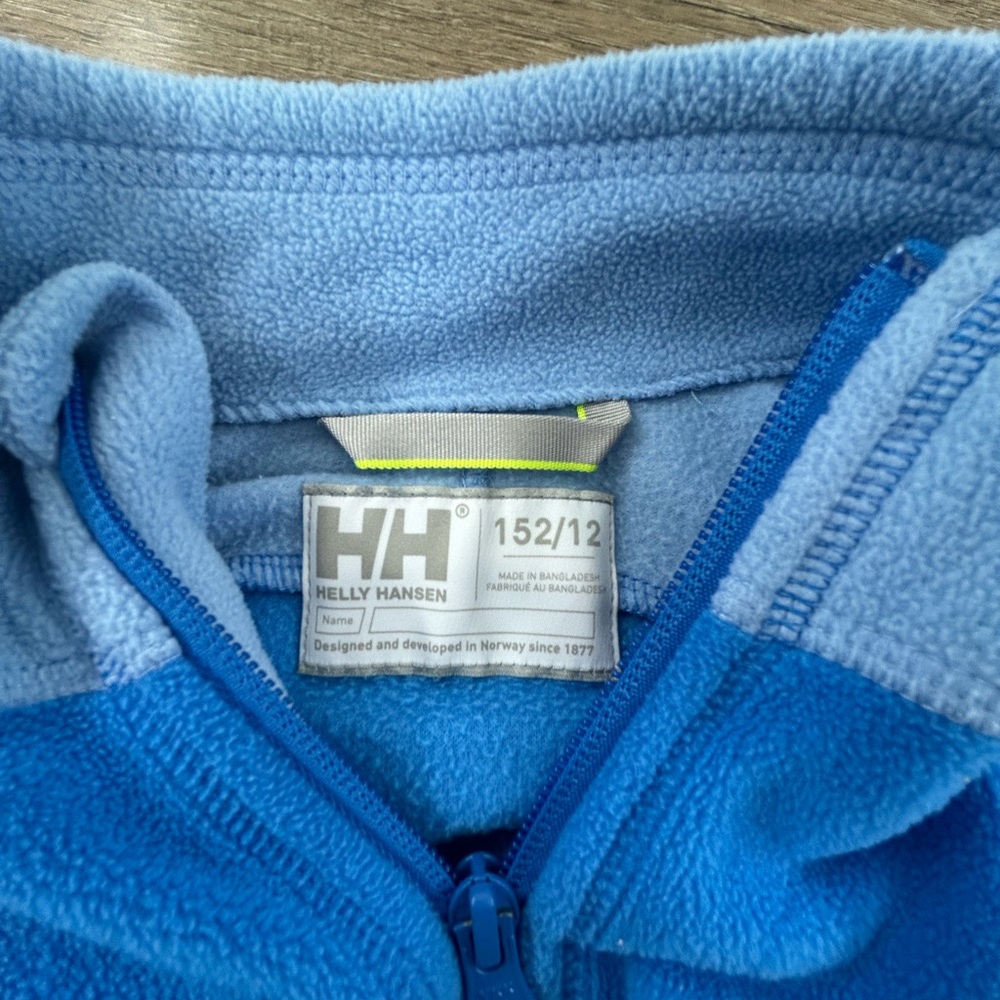 Helly Hansen Two-Tone Blue Fleece Base Layer - Picture 3 of 3